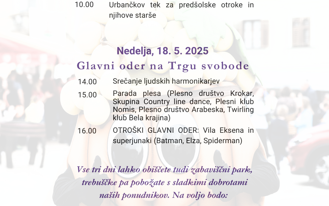 Vinska vigred – otroški program